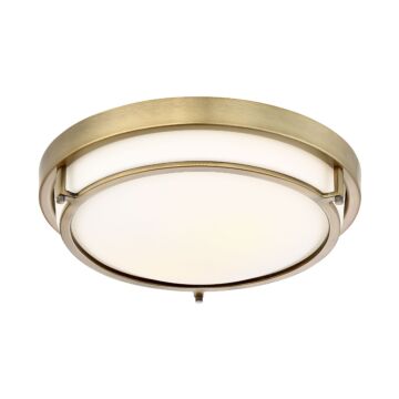Trade Winds Felton 2 Light Flush Mount Ceiling Light in Natural Brass