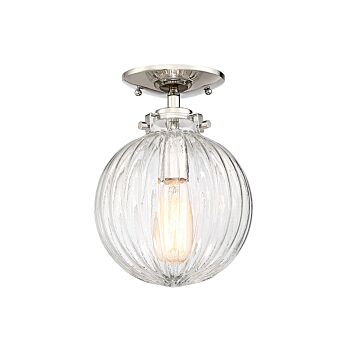 Trade Winds Lighting 1 Light Ceiling Light In Polished Nickel