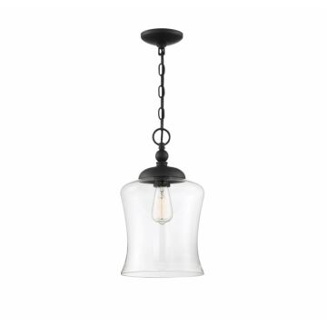 Mpend One Light Pendant in Matte Black by Meridian