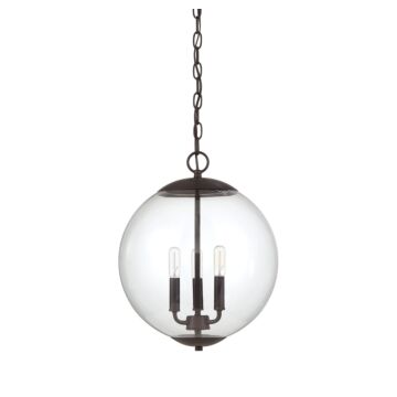 Trade Winds Katie Glass Globe Pendant in Oil Rubbed Bronze