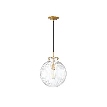 Trade Winds Lighting 1 Light Pendant Light In Natural Brass