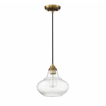 Trade Winds Lighting 1 Light Pendant Light In Natural Brass