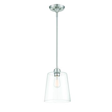 Trade Winds Lighting 1 Light Pendant Light In Brushed Nickel