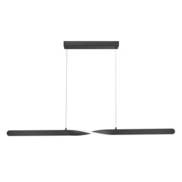 Twist LED Pendant in Black by AFX Lighting