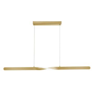 Twist LED Pendant in Satin Brass by AFX Lighting