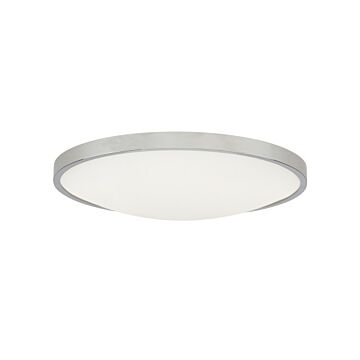 Vance LED Flush Mount in Chrome by Visual Comfort Modern