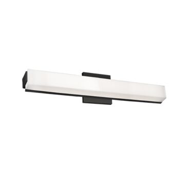 Latitude LED Bathroom Fixture in Black by Kuzco Lighting