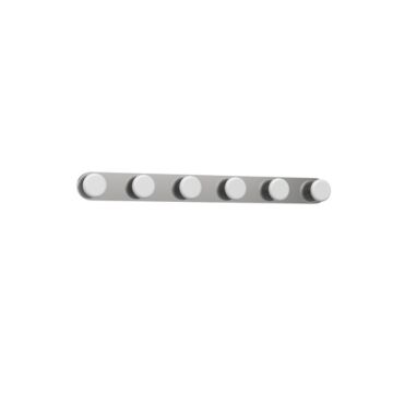 Rezz LED Bathroom Fixture in Brushed Nickel by Kuzco Lighting