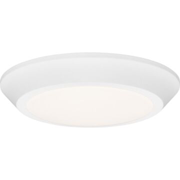 Verge LED Flush Mount in Matte White by Quoizel