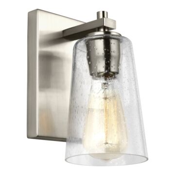 Mercer One Light Wall Sconce in Satin Nickel by Visual Comfort Studio