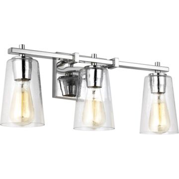 Mercer Three Light Vanity in Chrome by Visual Comfort Studio