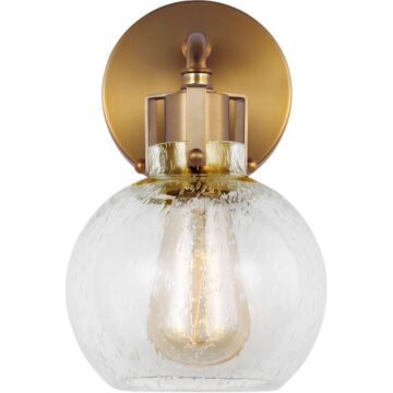 Clara One Light Wall Sconce in Burnished Brass by Visual Comfort Studio