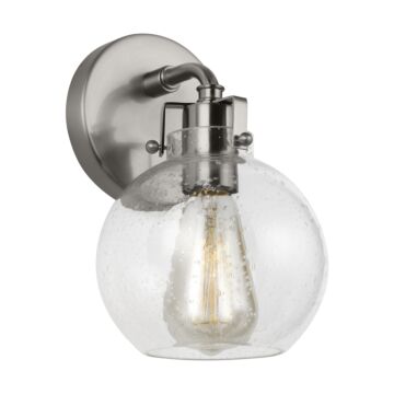 Clara One Light Wall Sconce in Satin Nickel by Visual Comfort Studio