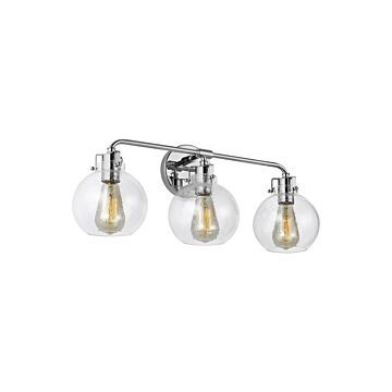 Clara Three Light Vanity in Chrome by Visual Comfort Studio