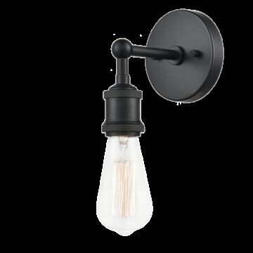 Bulstrode'S Workshop One Light Wall Sconce in Black by Matteo Lighting