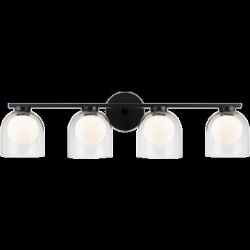 Derbishone Four Light Wall Sconce in Black by Matteo Lighting