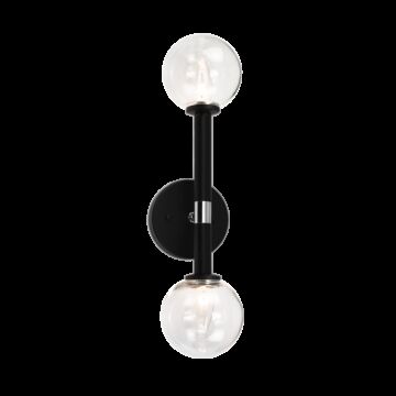 Stellar Two Light Wall Sconce in Black by Matteo Lighting