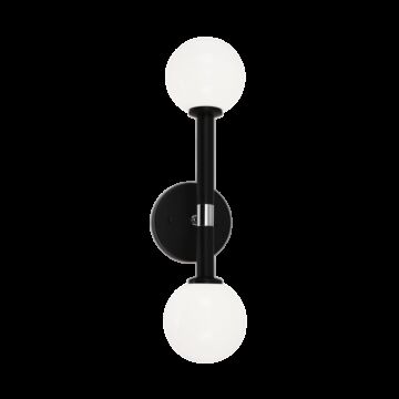 Stellar Two Light Wall Sconce in Black by Matteo Lighting