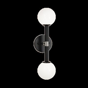 Stellar Two Light Wall Sconce in Black by Matteo Lighting