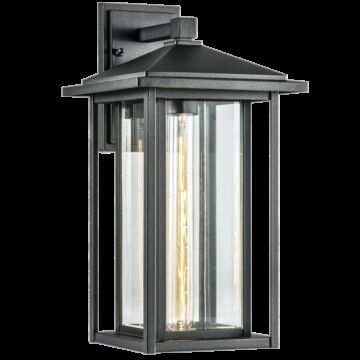 Caldwell One Light Wall Sconce in Matte Black by Matteo Lighting