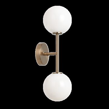 Matteo Novo 2 Light Wall Sconce In Aged Gold Brass