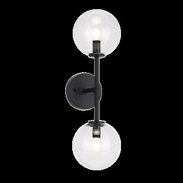 Matteo Novo 2 Light Wall Sconce In Black