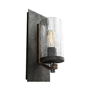 Angelo One Light Wall Sconce in Distressed Weathered Oak   Slate Grey Metal by Visual Comfort Studio