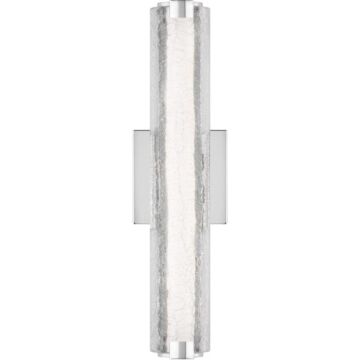 Cutler LED Wall Sconce in Chrome by Visual Comfort Studio