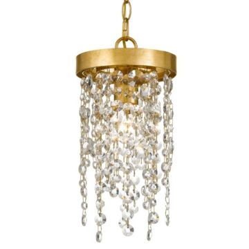 Winham One Light Pendant in Antique Gold by Crystorama