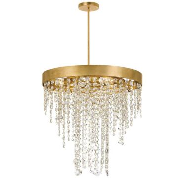 Winham Five Light Chandelier in Antique Gold by Crystorama