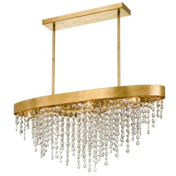 Winham Eight Light Chandelier in Antique Gold by Crystorama