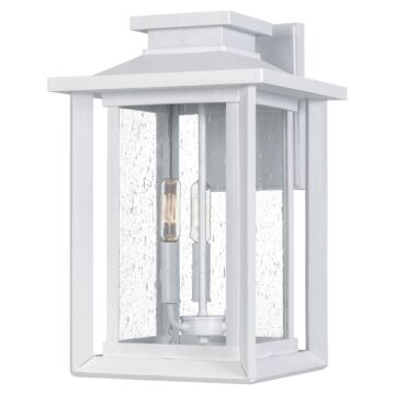 Wakefield Three Light Outdoor Wall Mount in Matte White by Quoizel