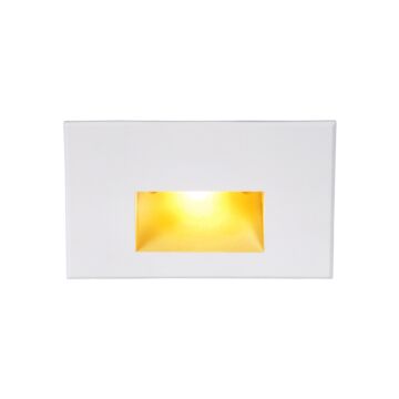 LEDme 1-Light LED Step and Wall Light in White with Aluminum