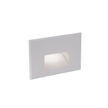 LEDme 1-Light LED Step and Wall Light in White with Aluminum