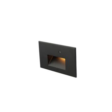 Step Light With Photocell LED Step and Wall Light in Black on Aluminum by W.A.C. Lighting