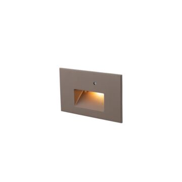 Step Light With Photocell LED Step and Wall Light in Bronze on Aluminum by W.A.C. Lighting