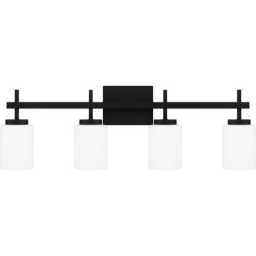 Wilburn 4-Light LED Bathroom Vanity Light in Matte Black