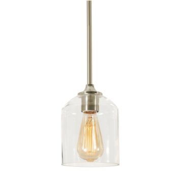 William One Light Pendant in Satin Nickel by AFX Lighting