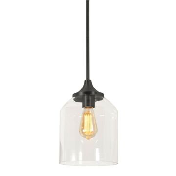 William One Light Pendant in Black by AFX Lighting