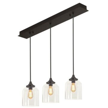 William Three Light Pendant in Black by AFX Lighting