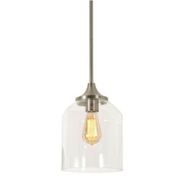 William One Light Pendant in Satin Nickel by AFX Lighting