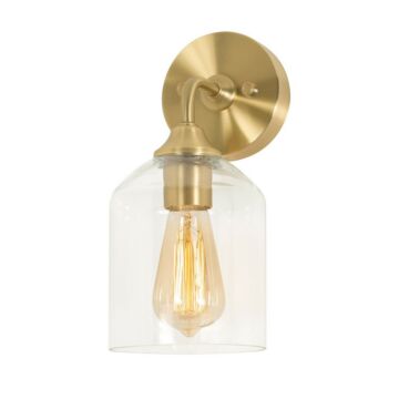 William One Light Wall Sconce in Satin Brass by AFX Lighting