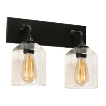 William Two Light Vanity in Black by AFX Lighting