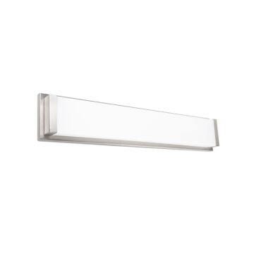 Metro 1-Light LED Bathroom Vanity Light in Brushed Nickel
