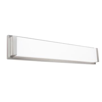 Metro 1-Light LED Bathroom Vanity Light in Brushed Nickel