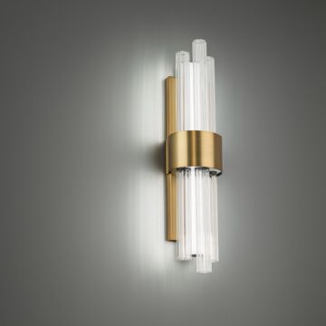 Luzerne 1-Light LED Bathroom Vanity Light in Aged Brass