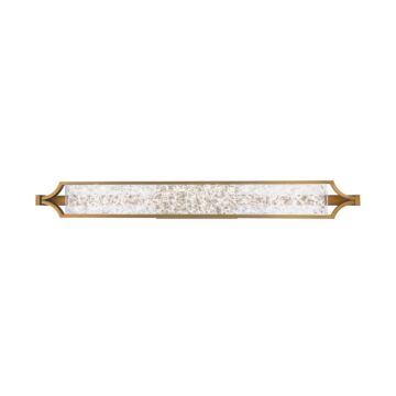 Emblem 1-Light LED Bathroom Vanity Light in Aged Brass