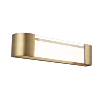 Melrose 1-Light LED Bathroom Vanity Light in Aged Brass