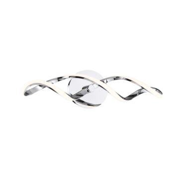 Interlace 1-Light LED Bathroom Vanity Light in Chrome