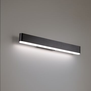 0 To 60 1-Light LED Bathroom Vanity Light in Black
